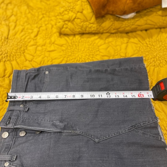 NWOT Rag & Bone Grey Denim Mini Skirt Size 28 - Picture 10 of 11